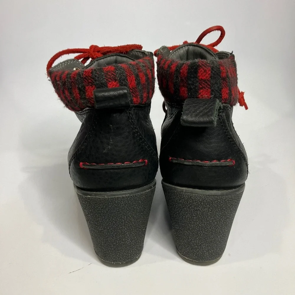 Sperry Celeste bliss black wedge‎ booties women's size 10 punk casual trendy